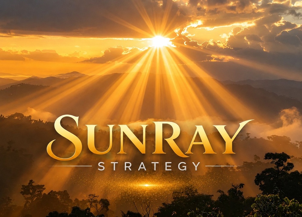 SunRay Strategy — sun rising over mountains at dawn